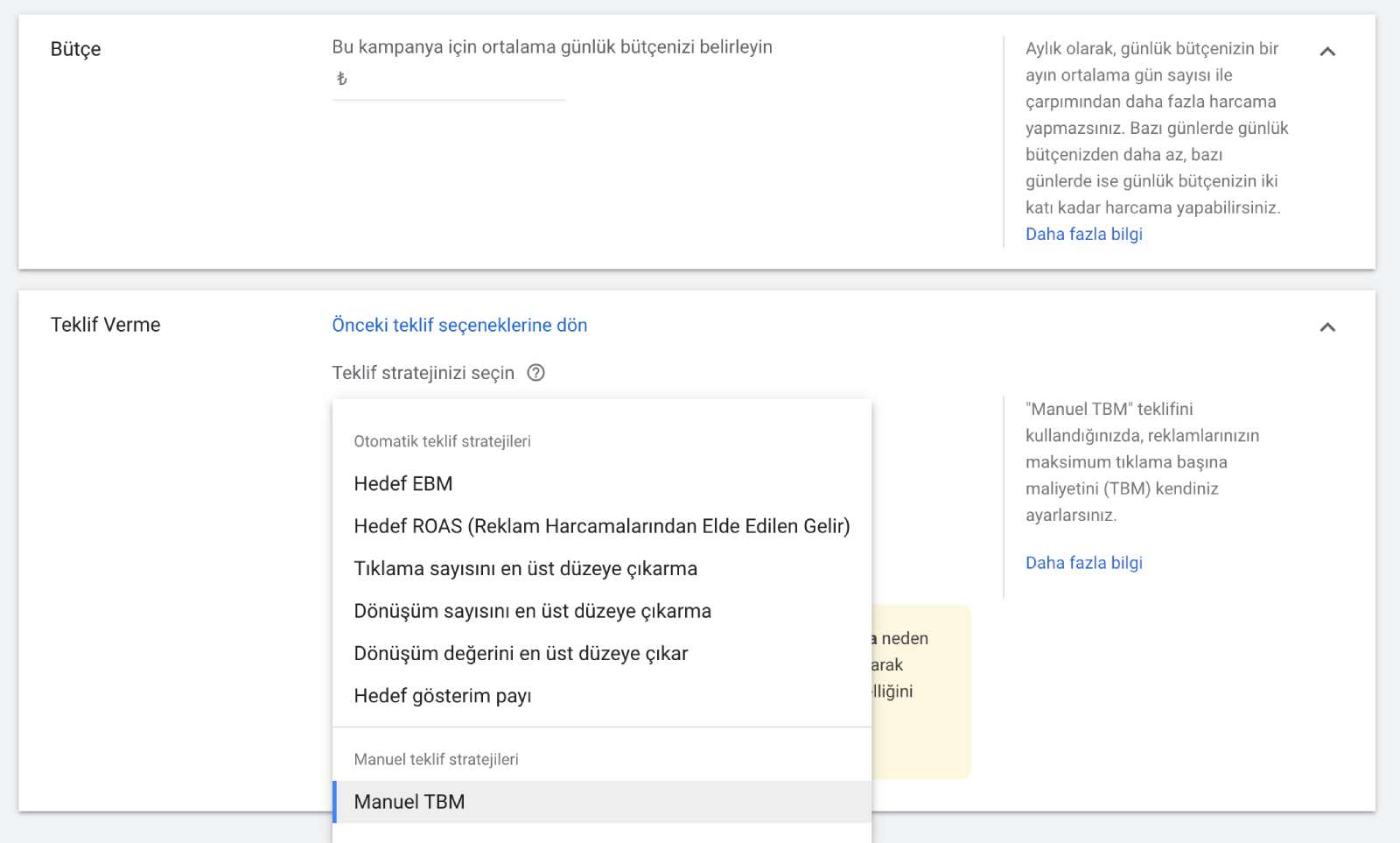 Google Ads Bütçe Belirleme
