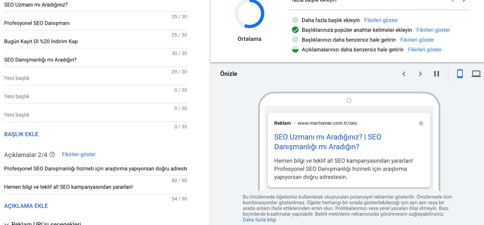 Google Ads Reklam Grupları Oluşturma