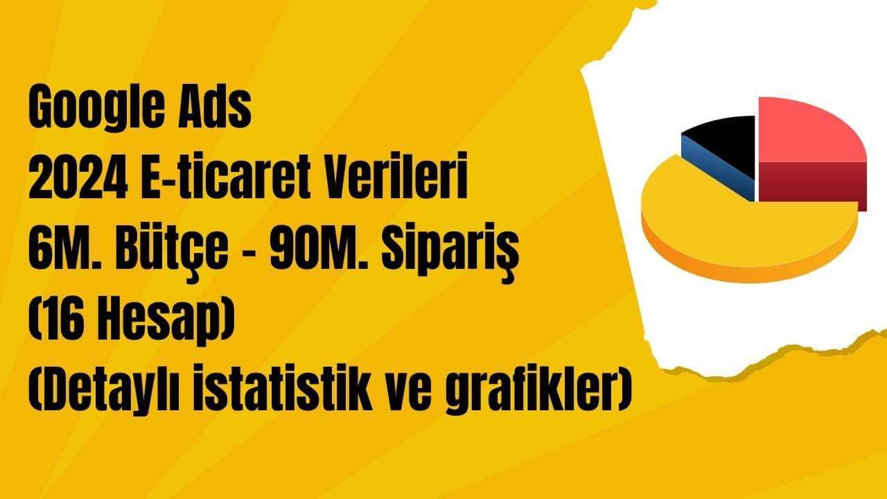 Google Ads - 2024 E-ticaret Verileri - 16 Hesap - Detaylı İstatistik ve Grafikler