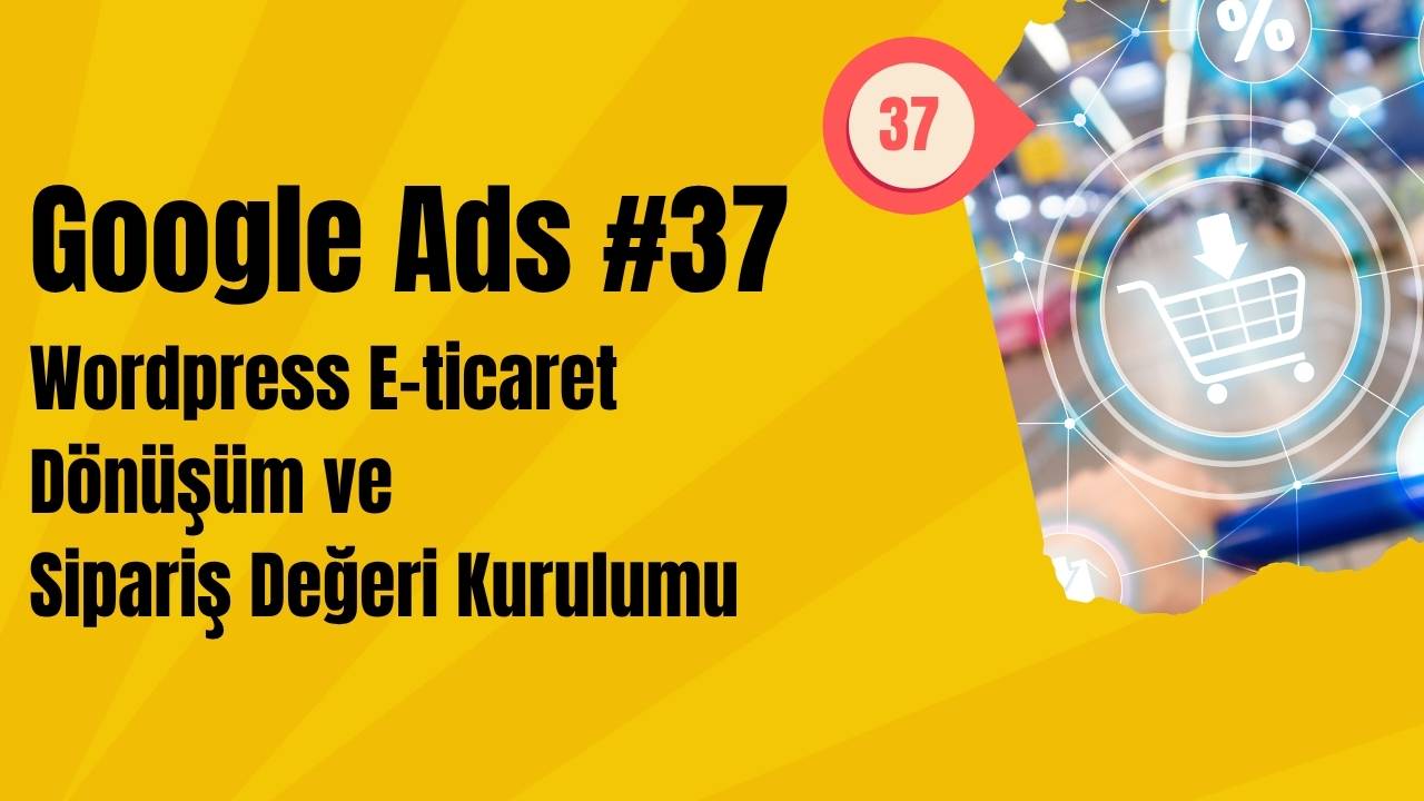 Wordpress Sıfırdan E-ticaret Sitesi Kuruyoruz (3) (Google Ads Dönüşüm ve Sipariş Değeri Kurulumu)